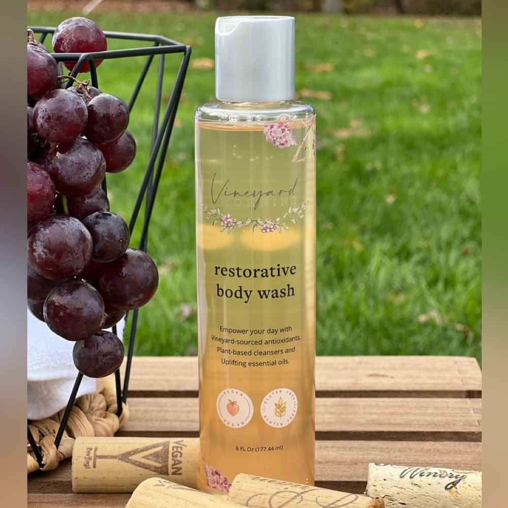 Face-grade, wellness-boosting natural body wash. Clean,, vegan, gluten free.